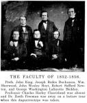 The Faculty of 1852-1856.